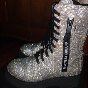 Dolls Kill Poster Girl Billionaire Bling Boots